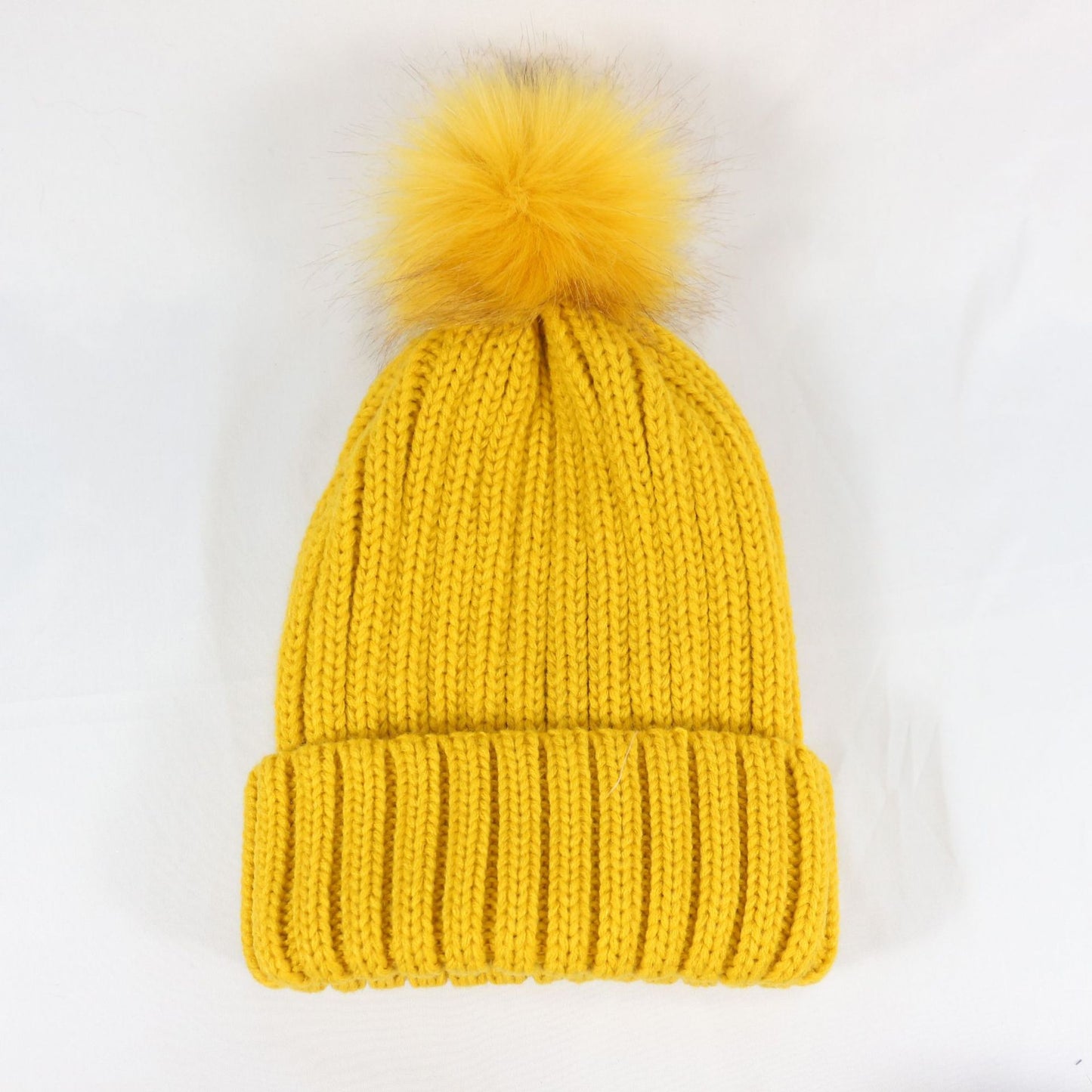 European and American Winter Hot-Selling Pom-Pom Knitted Hat Thickened High Elastic Satin Lined Knit Hat Versatile Windproof Warm