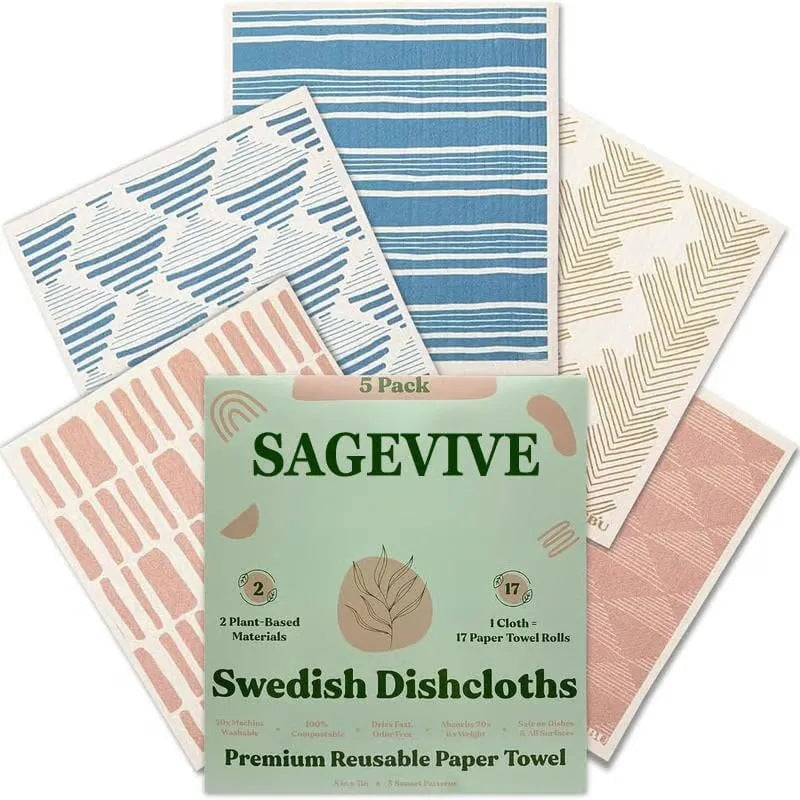 Cross-Border Eco Swedish Dishcloths – Reusable Absorbent Cleaning Cloths for Kitchen, Dishes & Home Cleaning
