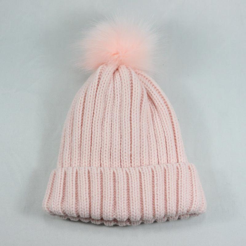 European and American Winter Hot-Selling Pom-Pom Knitted Hat Thickened High Elastic Satin Lined Knit Hat Versatile Windproof Warm