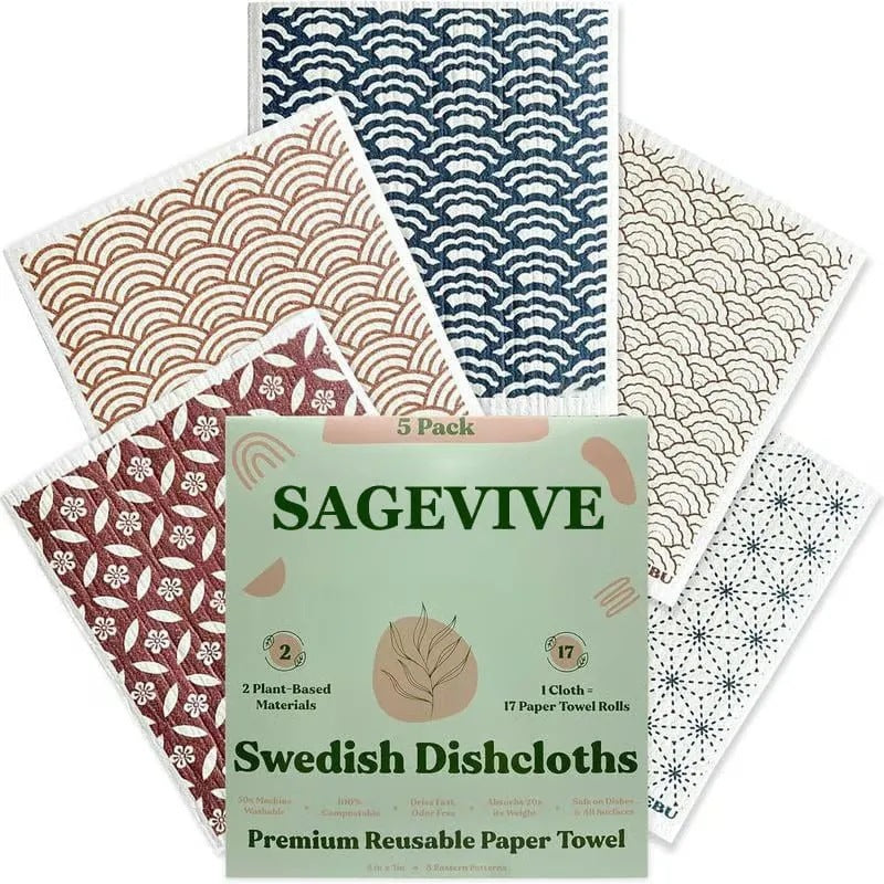 Cross-Border Eco Swedish Dishcloths – Reusable Absorbent Cleaning Cloths for Kitchen, Dishes & Home Cleaning