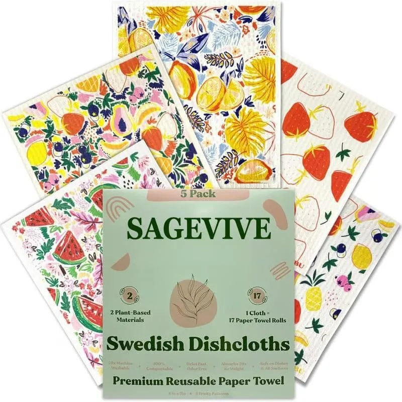 Cross-Border Eco Swedish Dishcloths – Reusable Absorbent Cleaning Cloths for Kitchen, Dishes & Home Cleaning