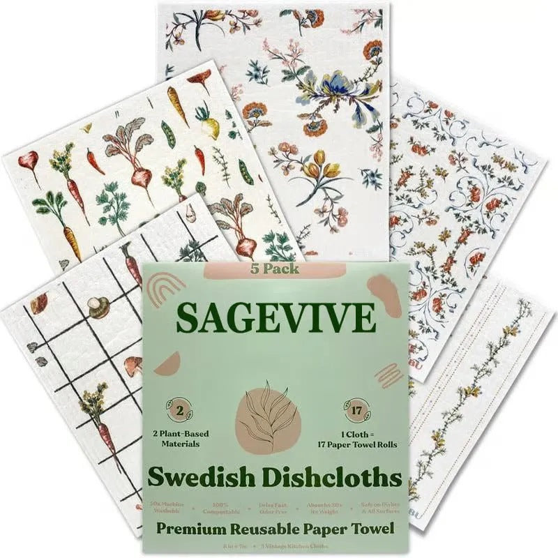 Cross-Border Eco Swedish Dishcloths – Reusable Absorbent Cleaning Cloths for Kitchen, Dishes & Home Cleaning