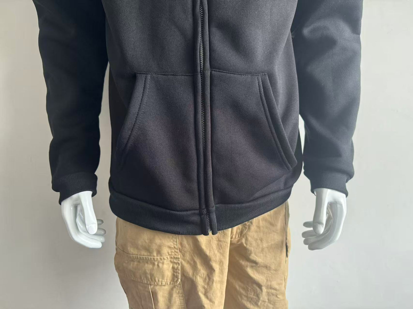 New Arrival Cross Border Spring Autumn Unique Double Layered Hooded Zipper Sweatshirt Loose Fit Street Style for Couples