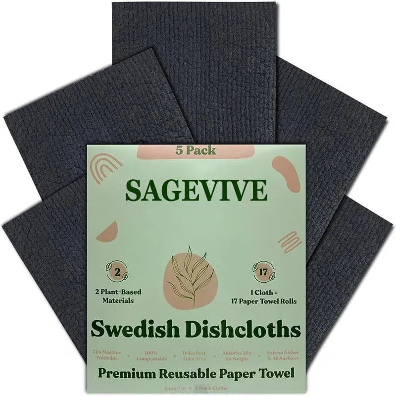 Cross-Border Eco Swedish Dishcloths – Reusable Absorbent Cleaning Cloths for Kitchen, Dishes & Home Cleaning