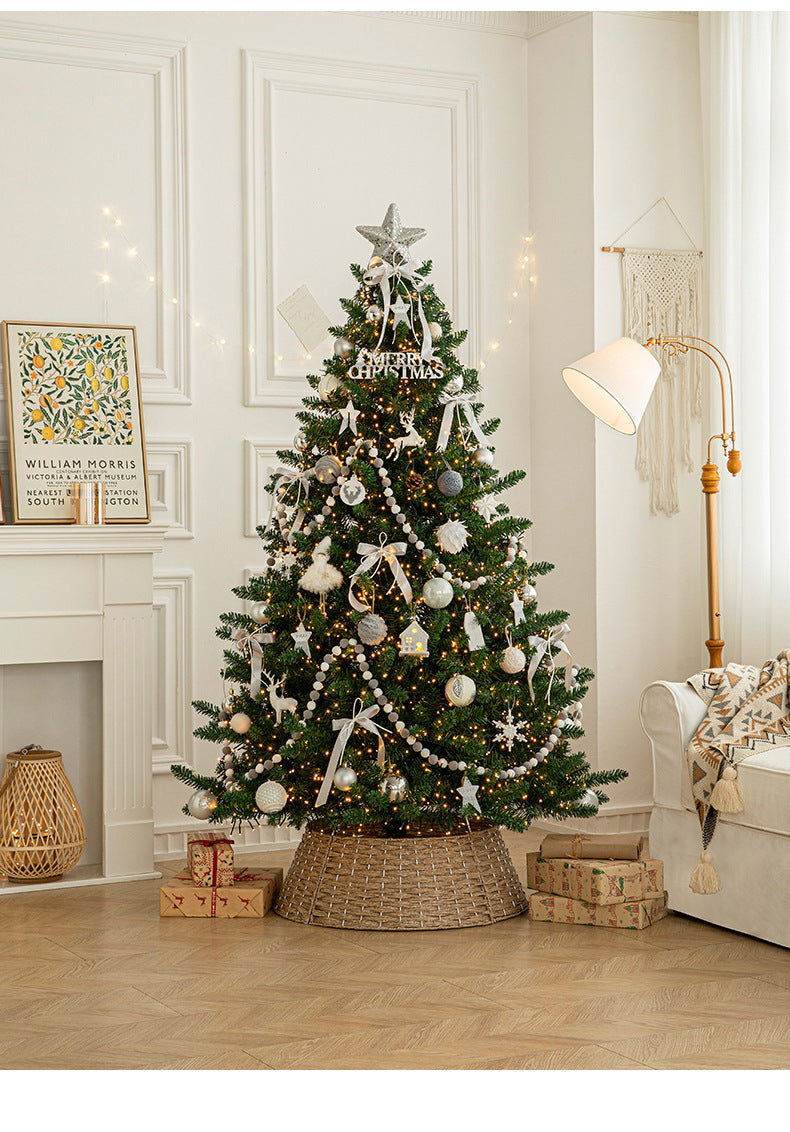 Cross-Border New Luxury Large Christmas Tree Package Tree Glowing Floor Ornament Mall Home Christmas Decorations