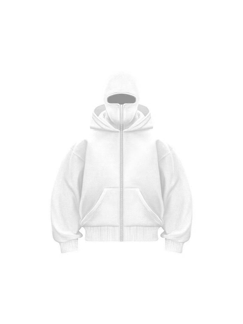 New Arrival Cross Border Spring Autumn Unique Double Layered Hooded Zipper Sweatshirt Loose Fit Street Style for Couples