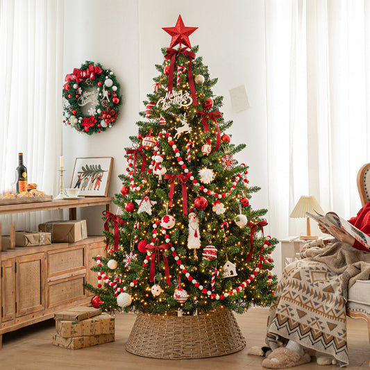 Cross-Border New Luxury Large Christmas Tree Package Tree Glowing Floor Ornament Mall Home Christmas Decorations