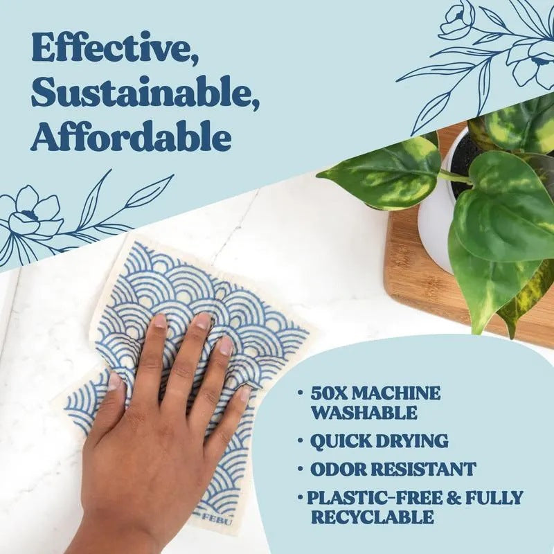 Cross-Border Eco Swedish Dishcloths – Reusable Absorbent Cleaning Cloths for Kitchen, Dishes & Home Cleaning