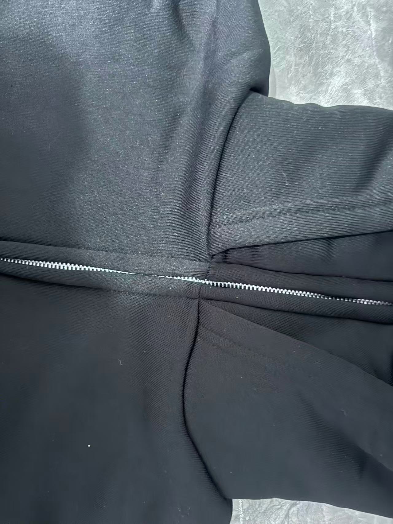 New Arrival Cross Border Spring Autumn Unique Double Layered Hooded Zipper Sweatshirt Loose Fit Street Style for Couples 