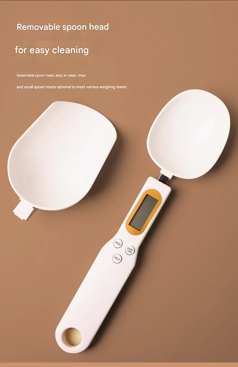 Kitchen Spoon Scale Baking Weighing Baby Milk Powder Infant Food Scale Household Measuring Spoon Detachable Head High Precision 