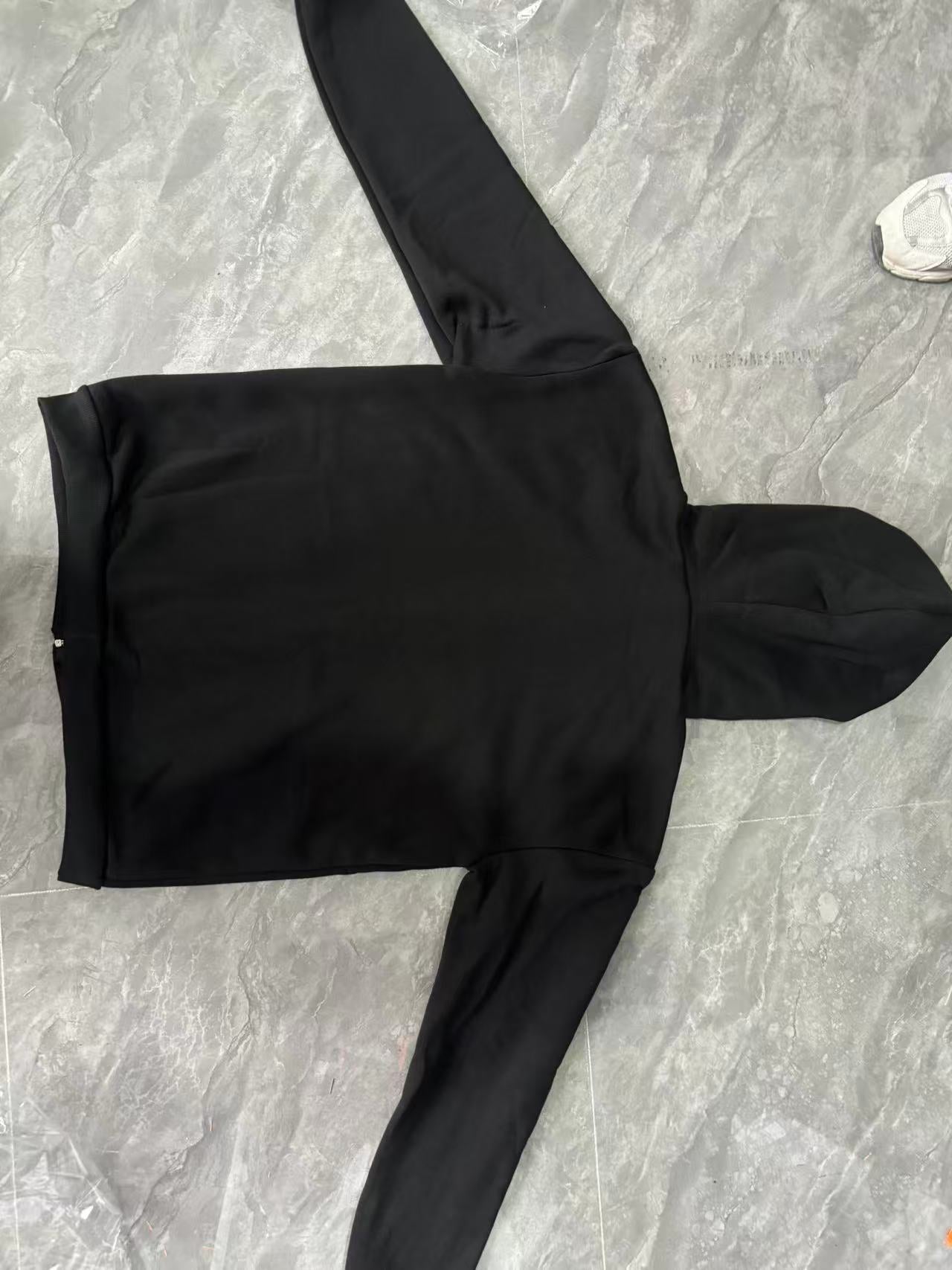 New Arrival Cross Border Spring Autumn Unique Double Layered Hooded Zipper Sweatshirt Loose Fit Street Style for Couples 