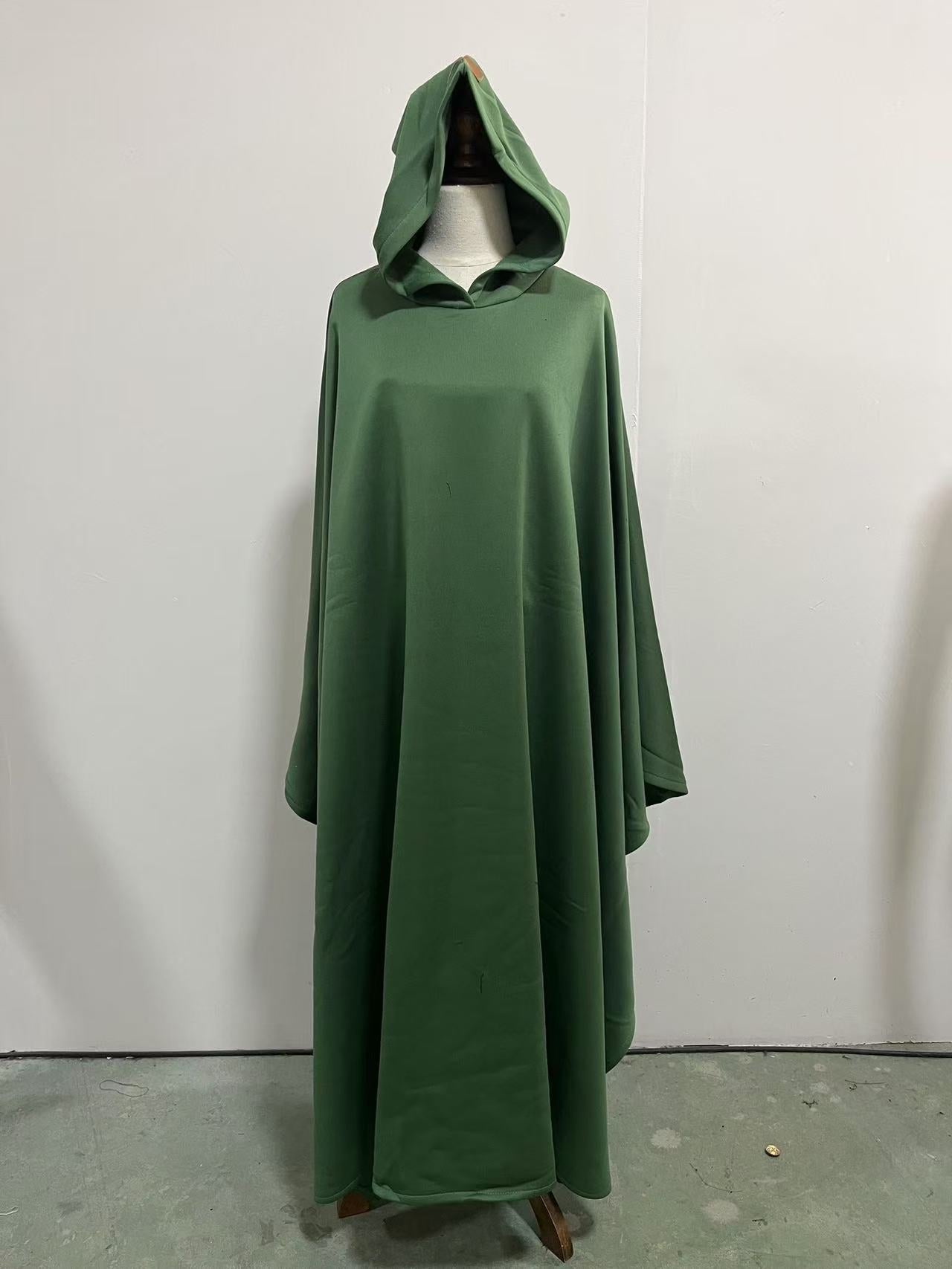 Men's Punk Hooded Wool Cloak Jacket – Warm, Loose-Fit Autumn Winter Coat for Stress Relief &amp; Comfort 